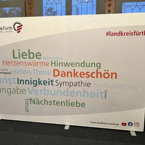 Stellwand für den Ehrenabend