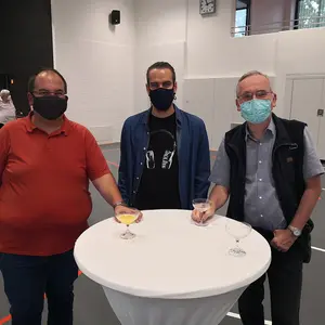 Die Stadträte Felix Kißlinger, Bastian Gill und Franz Forman (v.l.)