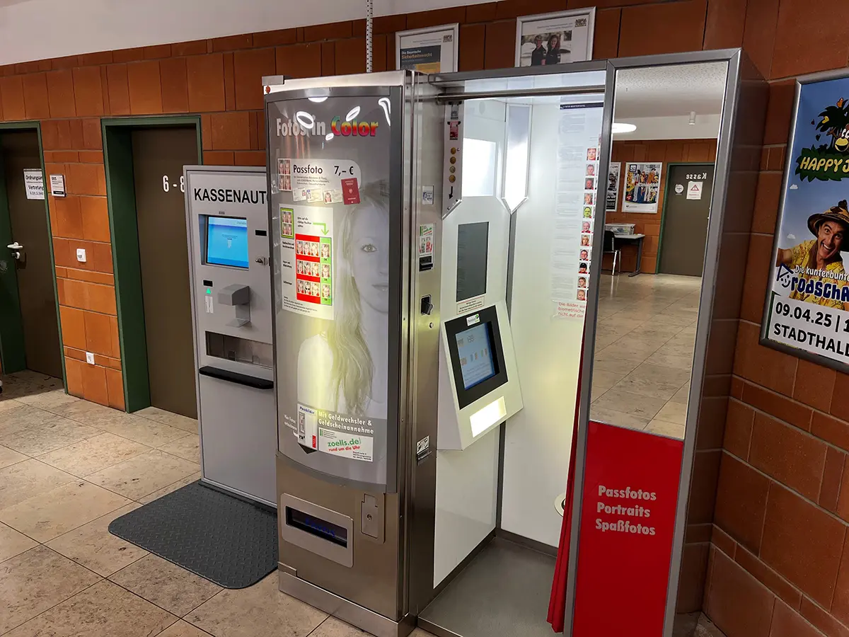 Blick in den Fotoautomaten