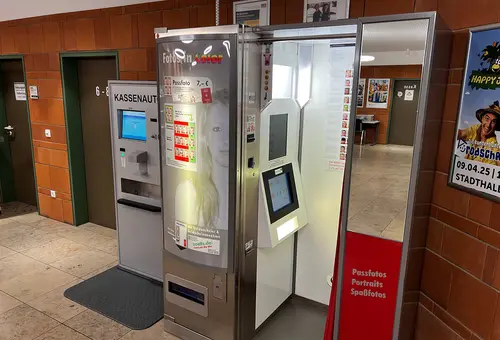 Blick in den Fotoautomaten