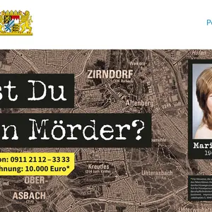 Flyer mit Telefonnummer 0911 2112 3333 und QR-Code