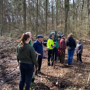 Menschen im Wald
