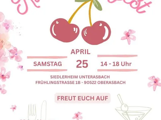 Plakat Kirschblütenfest, alle Infos im Text enthalten 
