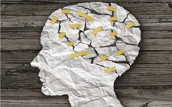 Symbolbild Logo Papierkopf zerrissen