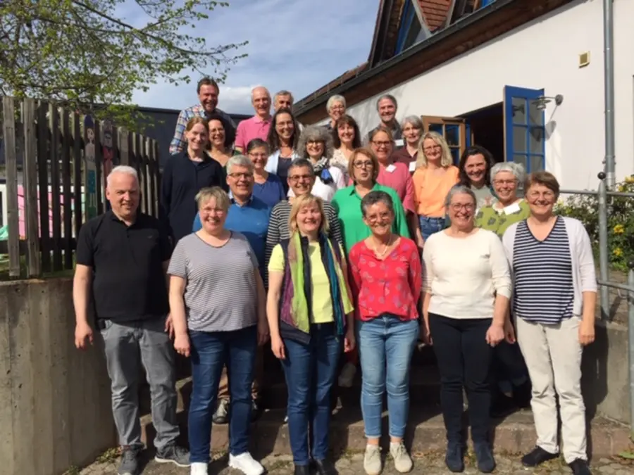 Der Chor Chorenzo aus St. Lorenz: 26 Männer und Frauen 