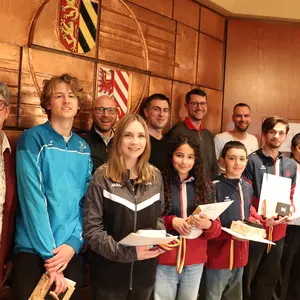 Huber, Sportreferenten und Geehrte