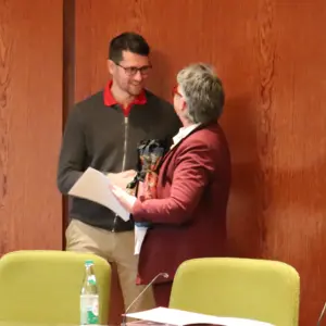 Gerstner und Huber im Sitzungssaal