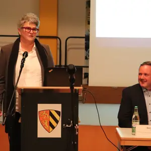 Birgit Huber (li.) und Bernd Obst 