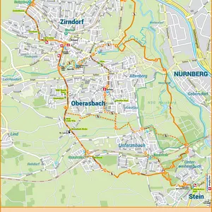 Die Wanderkarte zeigt die einzelnen Stationen.